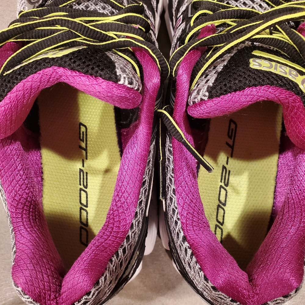 ASICS GT-2000 Women's Athletic Shoes - Gray, Pink, and Black - Picture 8 of 10